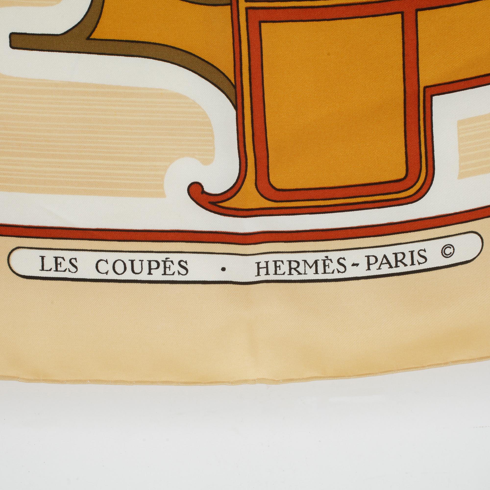 SCARF, siden, Hermés, "Les Coupés".