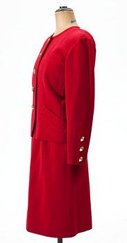 A two-piece Yves Saint Laurent suit, Variation 1991.