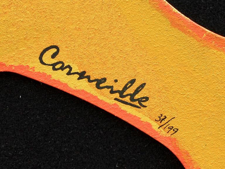 BEVERLOO CORNEILLE, skulptur, terragrafi, polykromt bemålad metall, sign o numr 37/199.