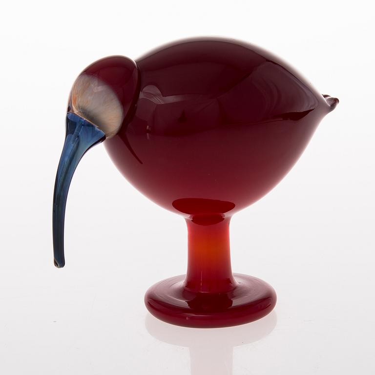 OIVA TOIKKA, LASILINTU, signeerattu O. Toikka Nuutajärvi.