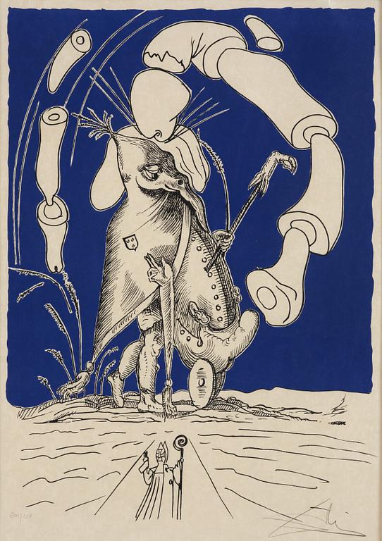 Salvador Dalí, ur serien "Les Songes Drolatiques de Pantagruel".