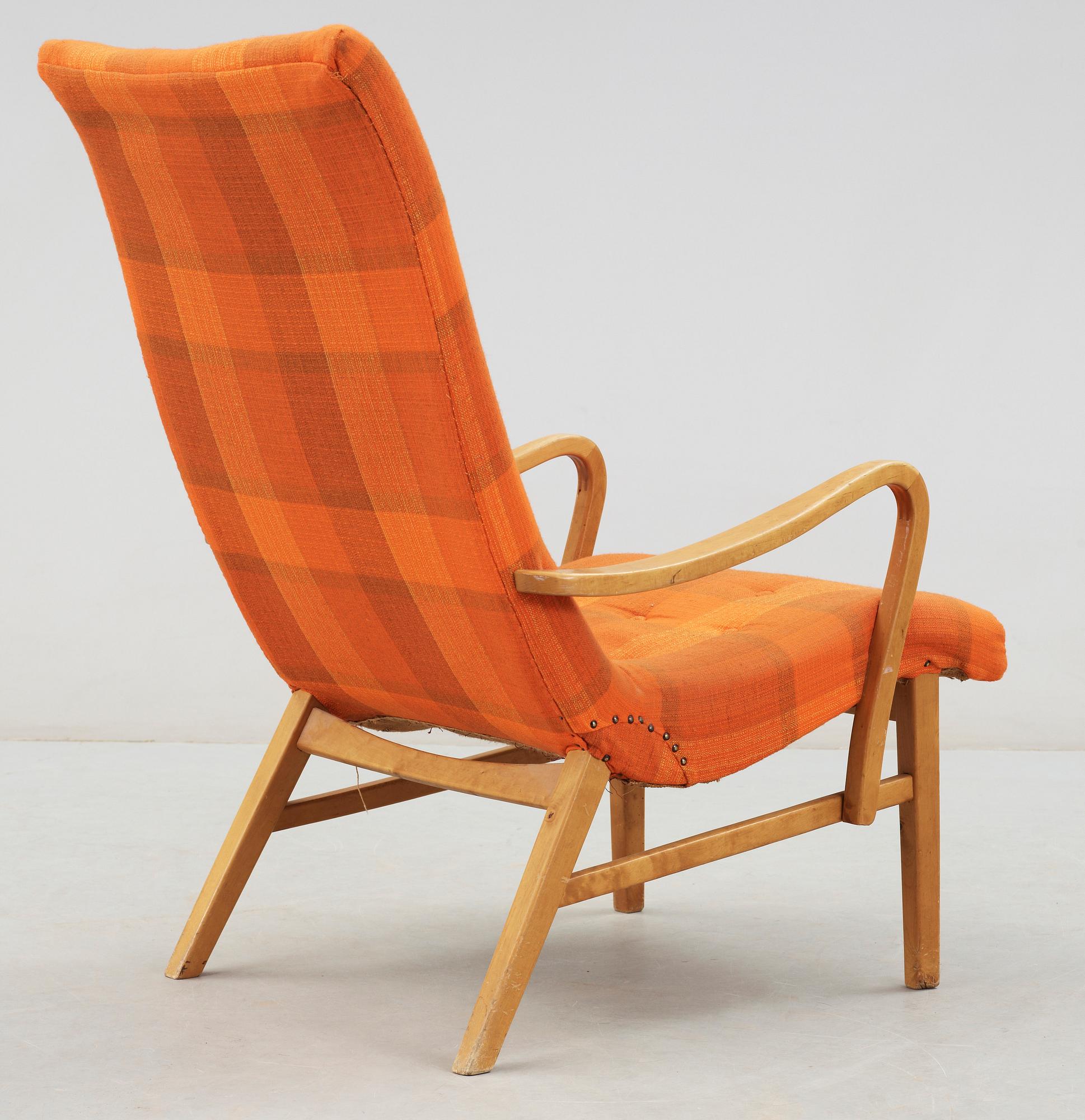 FÅTÖLJ, möjligen Axel Larsson, 1940-tal.