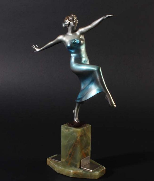 OTTO HAFENRICHTER, Art Deco Bronce sculpture Otto Haffenrichter.