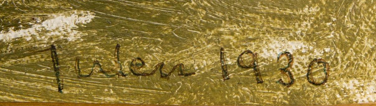 Evert Lundquist, oil on canvas signed and dated 1930.