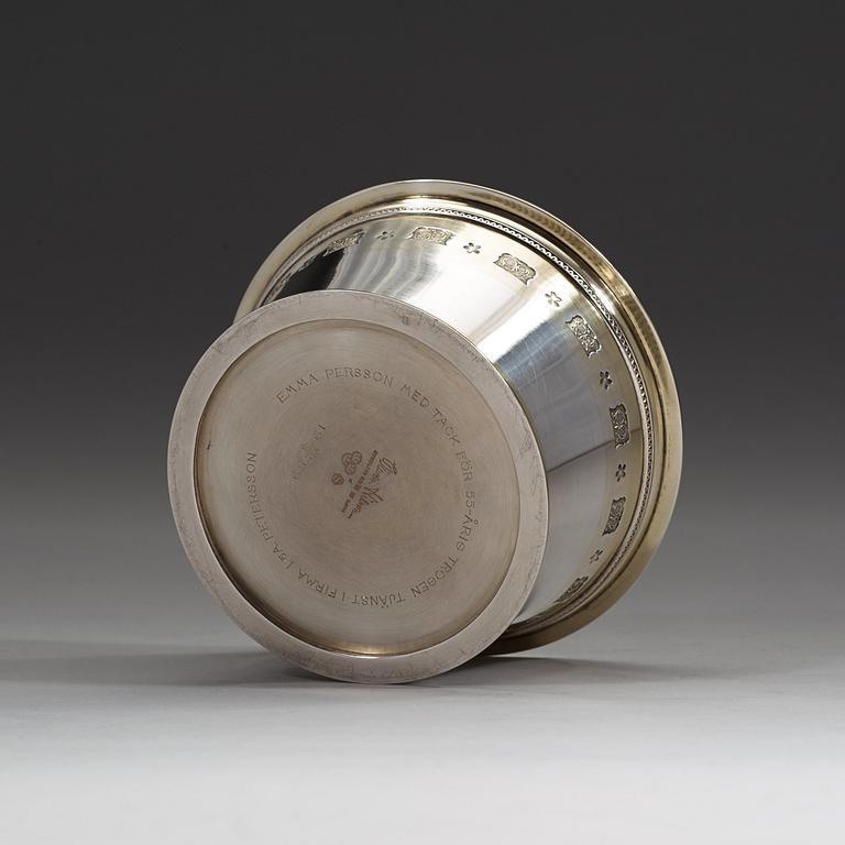 WIWEN NILSSON, skål, Lund 1959, sterling.
