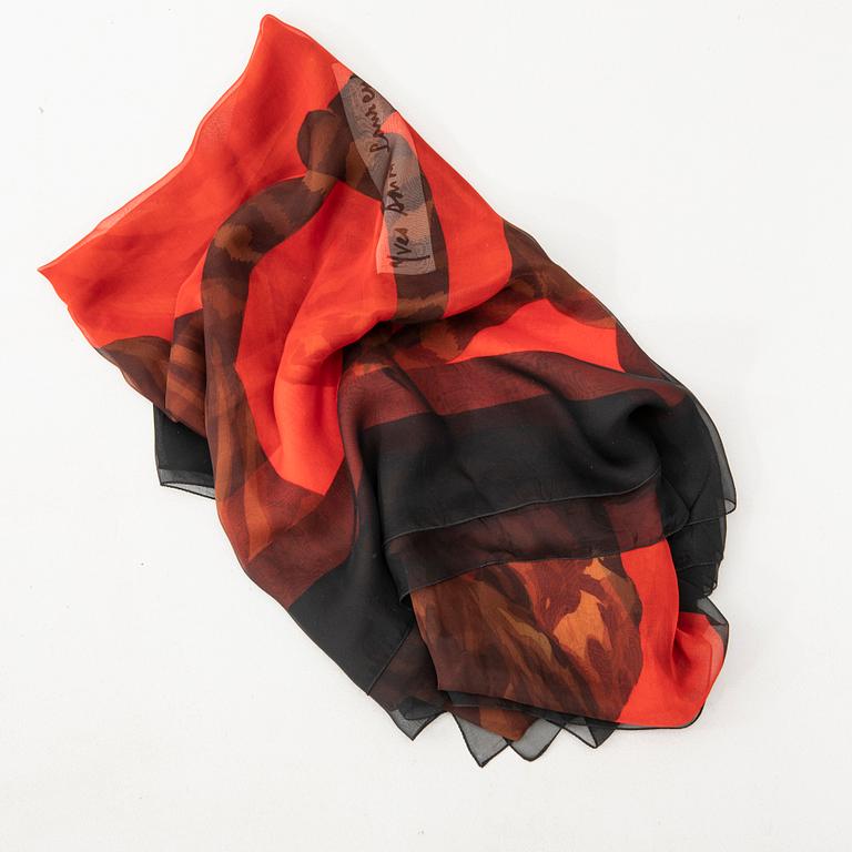 Yves Saint Laurent, Chiffon scarf.