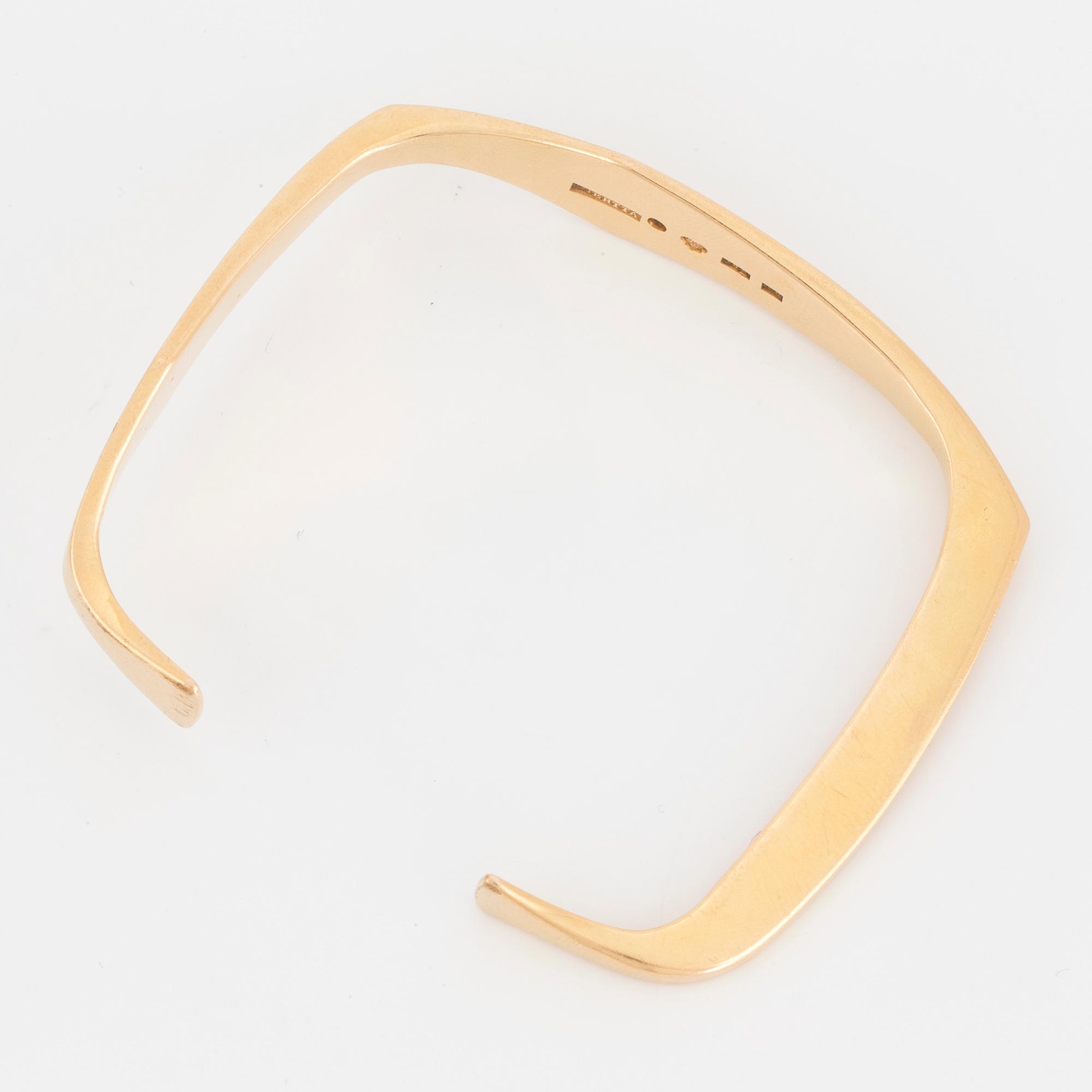 CLAËS E. GIERTTA, bracelet, 18K gold.