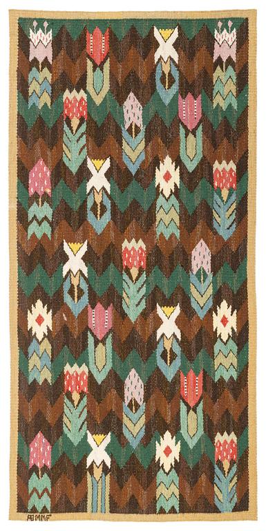 Märta Måås-Fjetterström, a textile, "Täppan", tapestry weave, ca 109 x 53 cm, signed AB MMF.