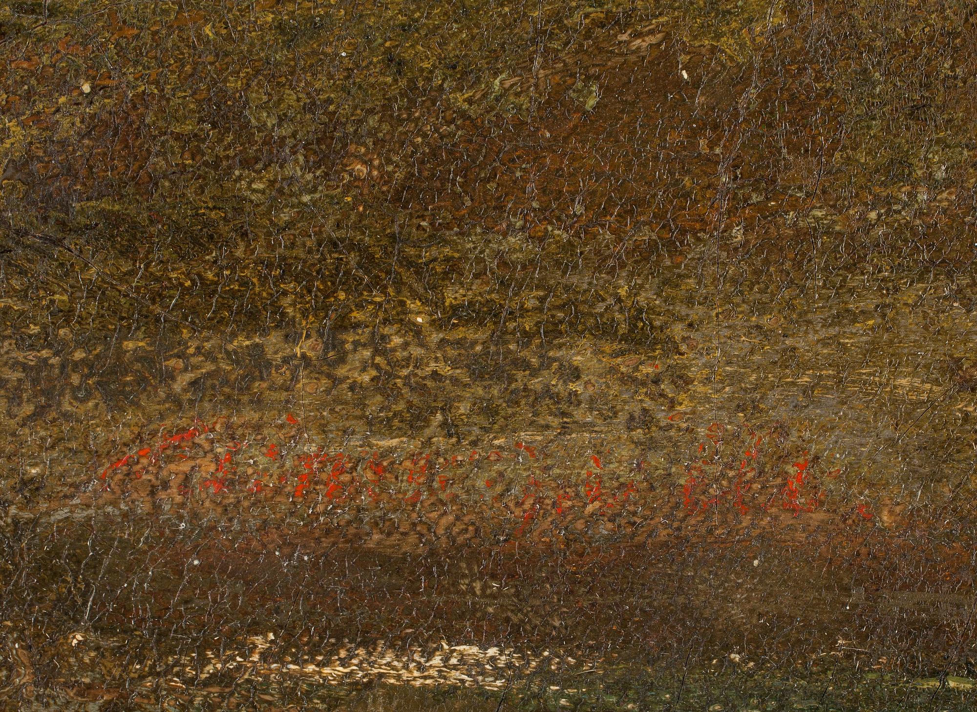 OKÄND KONSTNÄR, olja på duk, otydligt signerad, 1800-tal.