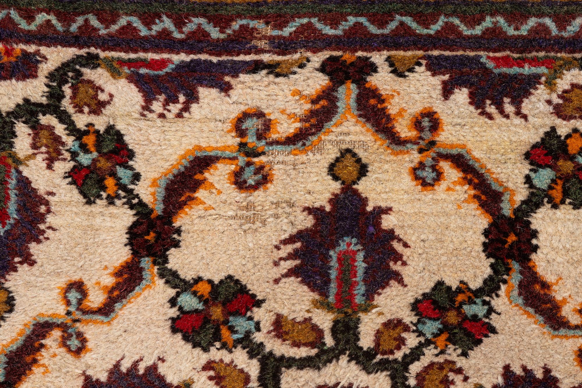 A Masulipatnam carpet, north India, c. 402 x 333 cm.