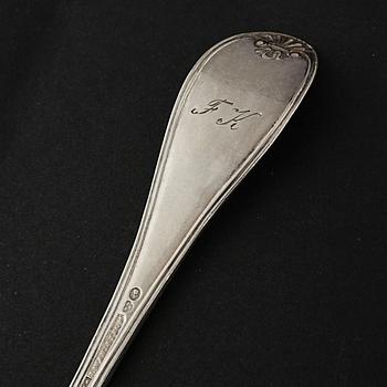 23 silver spoons from Sweden, 19th and 20th century.