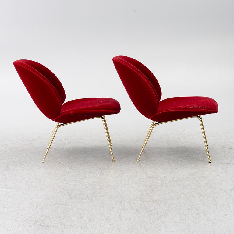 GamFratesi, a pair of 'Beetle' lounge chairs, Denmark.