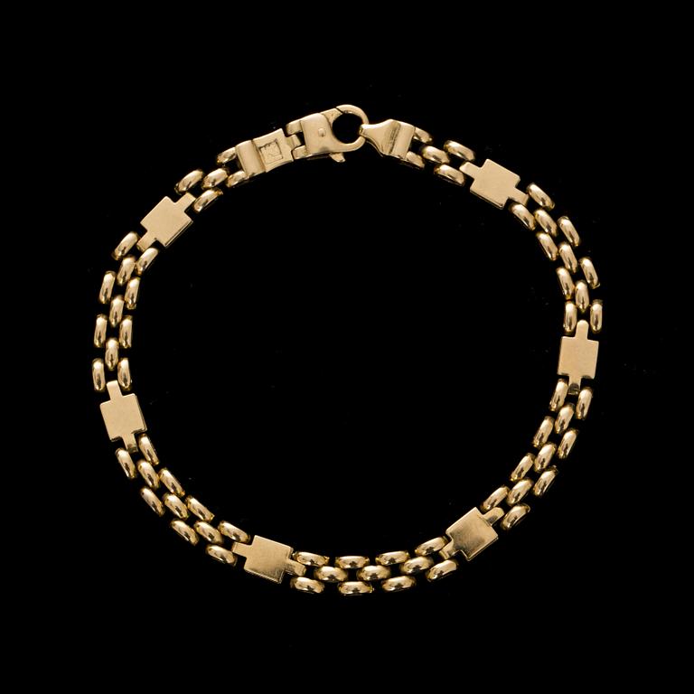 ARMLÄNK, 18k guld. Vikt ca 14 gram.
