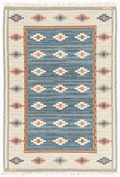 Anna-Greta Sjöqvist, a carpet, flat weave, ca 253 x 175 cm, signed AGS.
