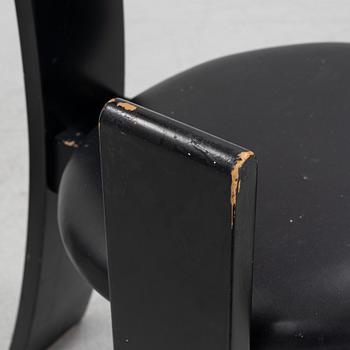 Vico Magistretti, a set of six 'Golem' chairs for Poggi, 1969.