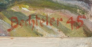 EDUARD BECHTELER, olja på duk, signerad och daterad 1945.