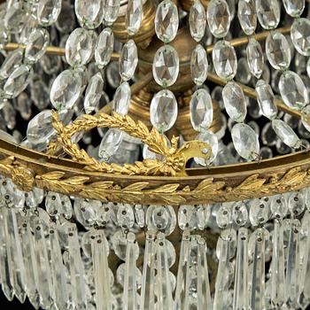 An Empire-style ceiling lamp, first half of the 20th century.