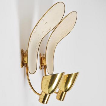 Carl-Axel Acking, a pair of wall lamps model 5029, Bröderna Malmströms Metallvarufabrik, Malmö, 1950s.