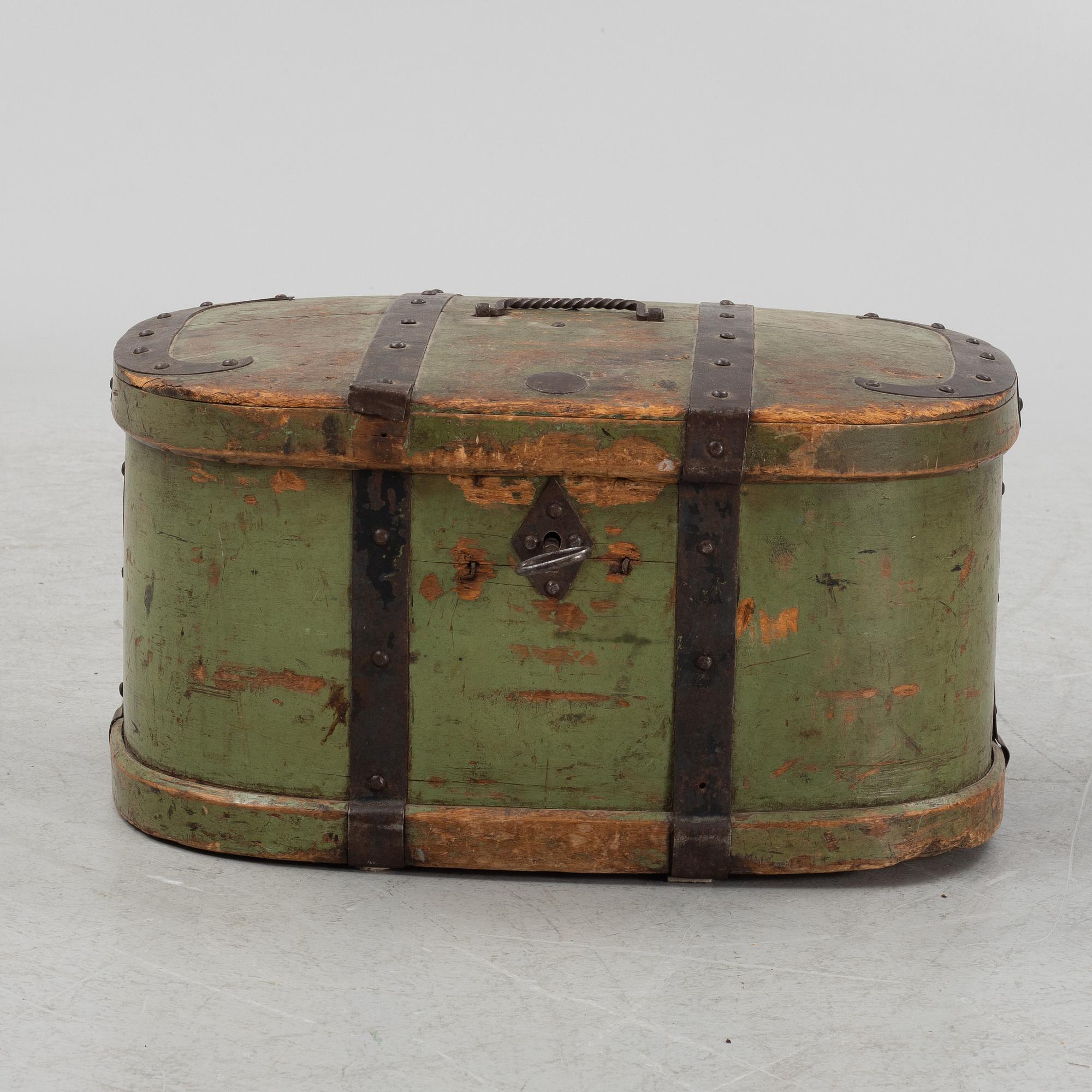 Two pine boxes, 19th Century.