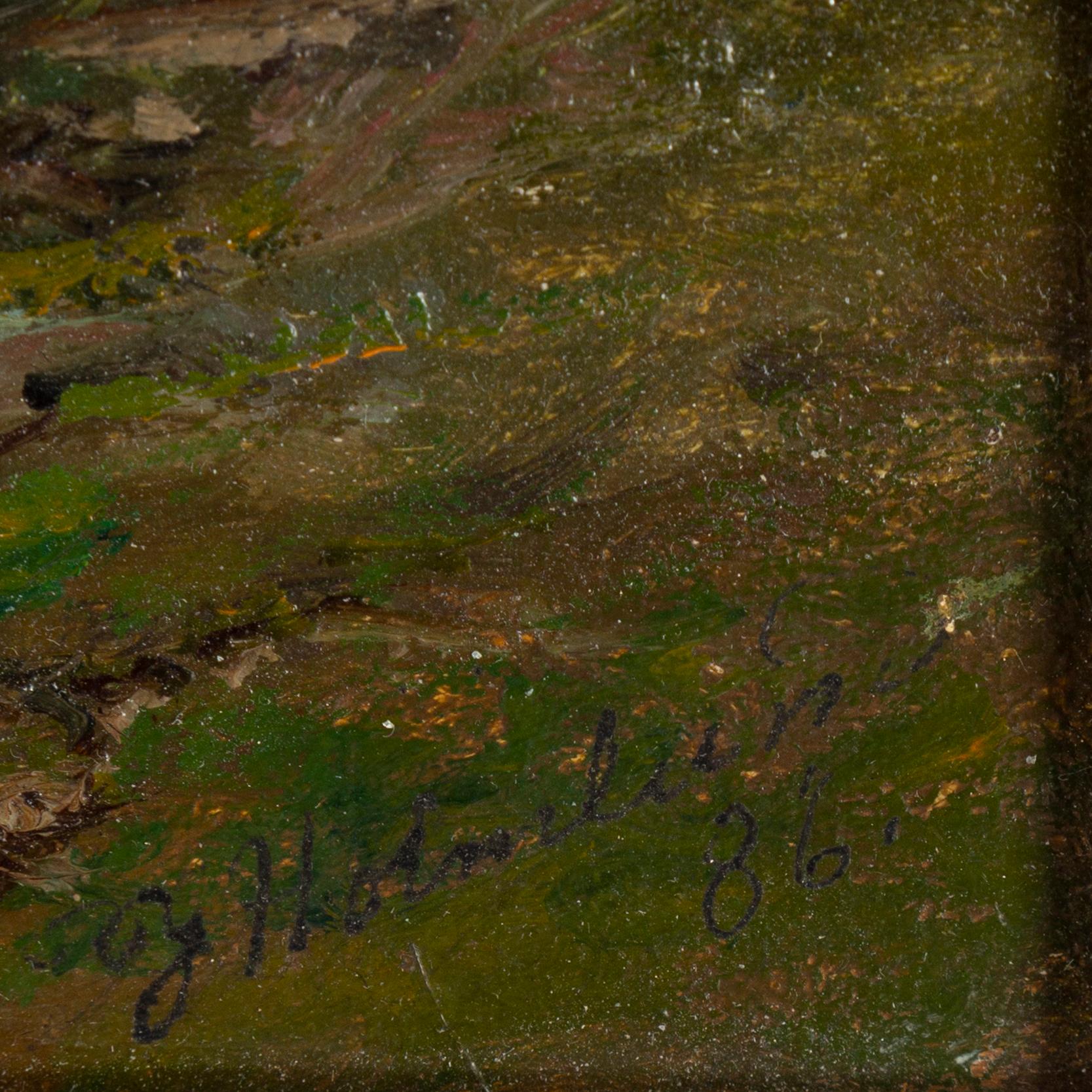 Josefina Holmlund, oil on canvas, signed and dated -86.