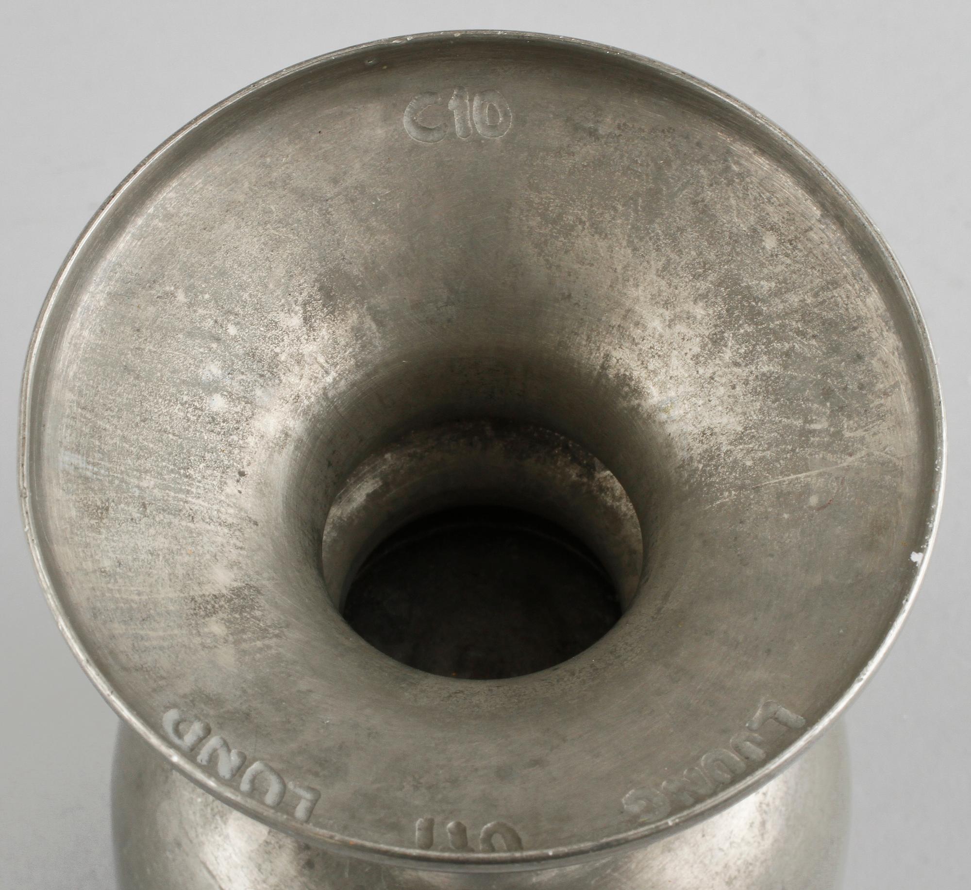 VINGLAS, 8 st, tenn, Ljung uti Lund, 1977.