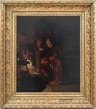 August Jernberg, Vid kaminen.