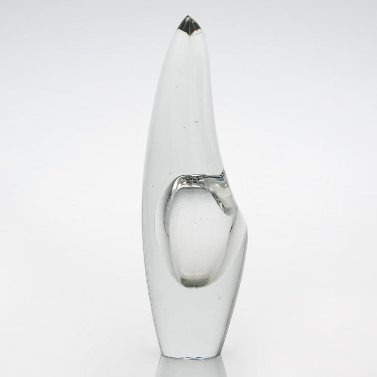 Timo Sarpaneva, glasskulptur, "Orkidé", signerad Timo Sarpaneva Iittala -54.