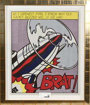 ROY LICHTENSTEIN, efter, triptyk, färglitografier.