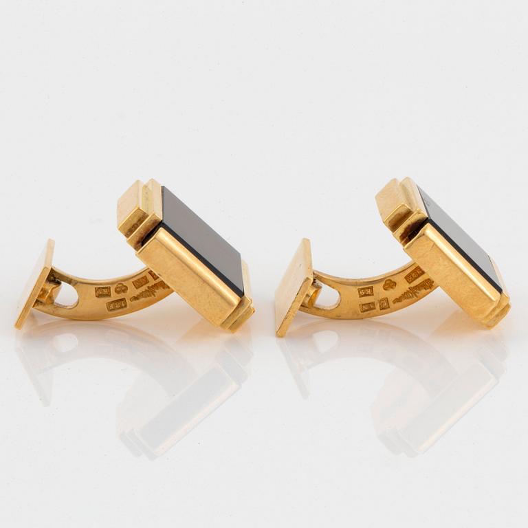 Wiwen Nilsson, manschettknappar, ett par, Lund 1960, 18K guld.