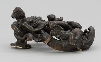 DÖRRKLÄPP. Italien 1700/1800-tal. Efter modell av Tiziano Aspetti (1559-1606).