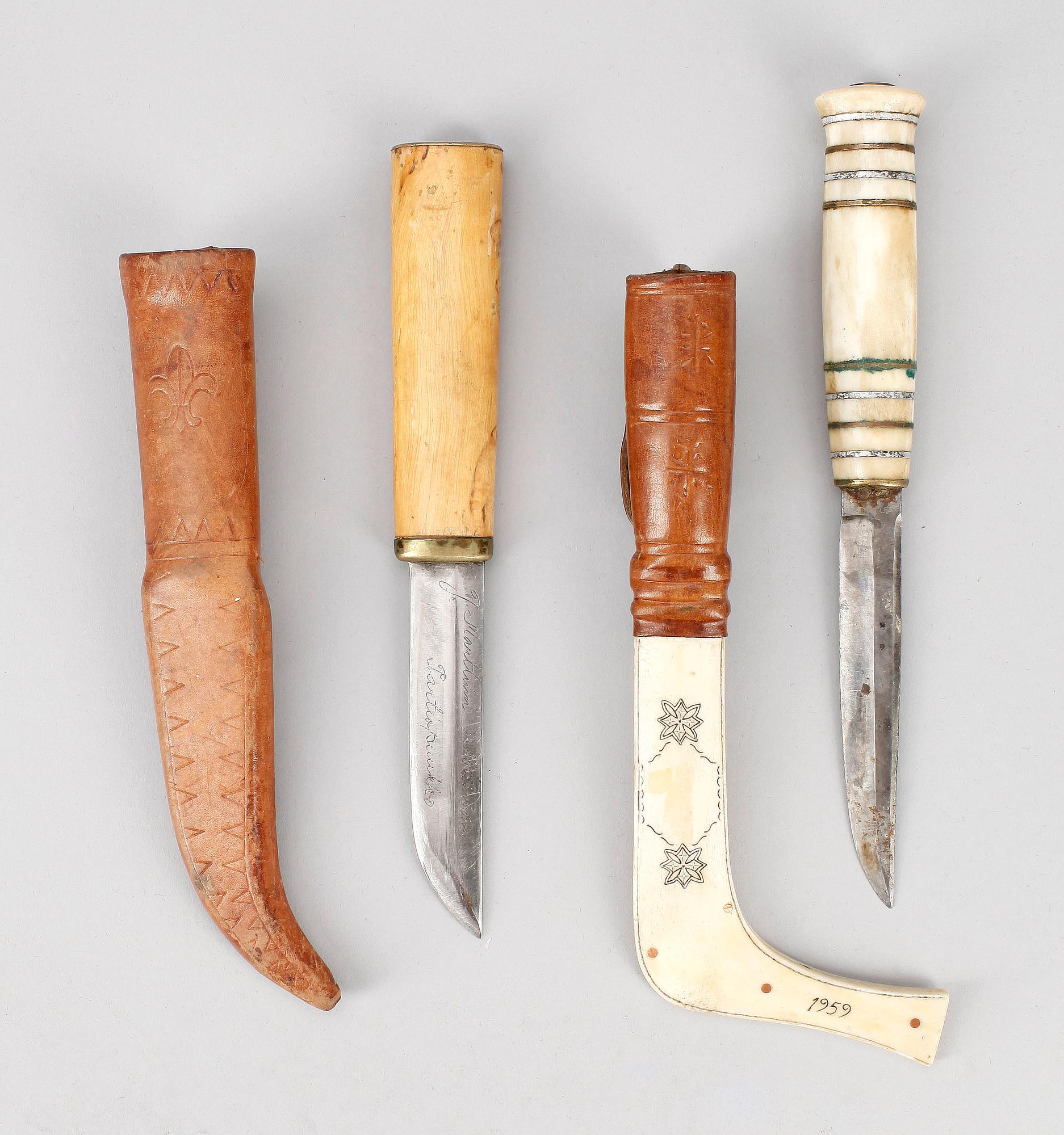 SAMEKNIVAR, 2 st, bl.a. renhorn, bl.a. Rovaniemi.