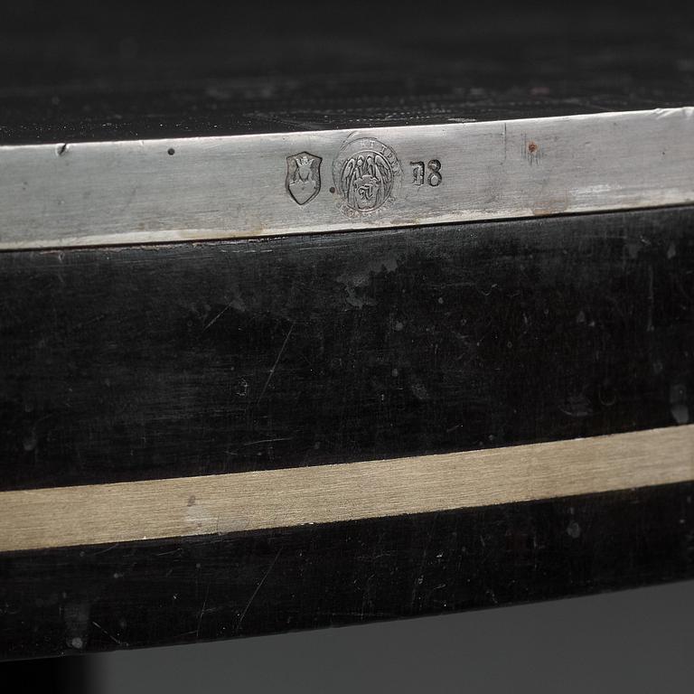 Olof Ågren, & probably Björn Trägårdh or Uno Åhrén, a pewter top table, Stockholm 1930.