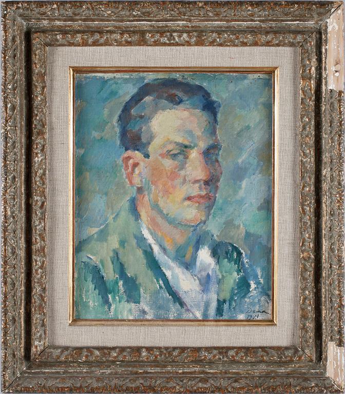 BERTIL DAMM, olja på duk på pannå. Sign o dat 1921.