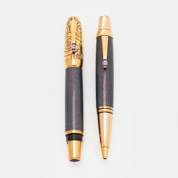 Montblanc, reservoarpenna och kulspetspenna, "Boheme Pirouette Lilas".