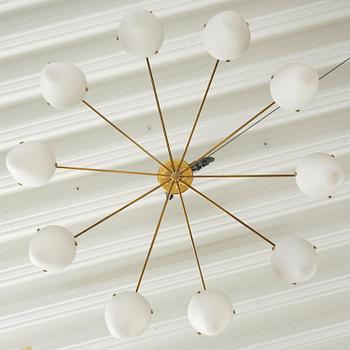 Hans-Agne Jakobsson, an imposing ceiling lamp, Hans-Agne Jakobsson AB, Markaryd, 1950s.