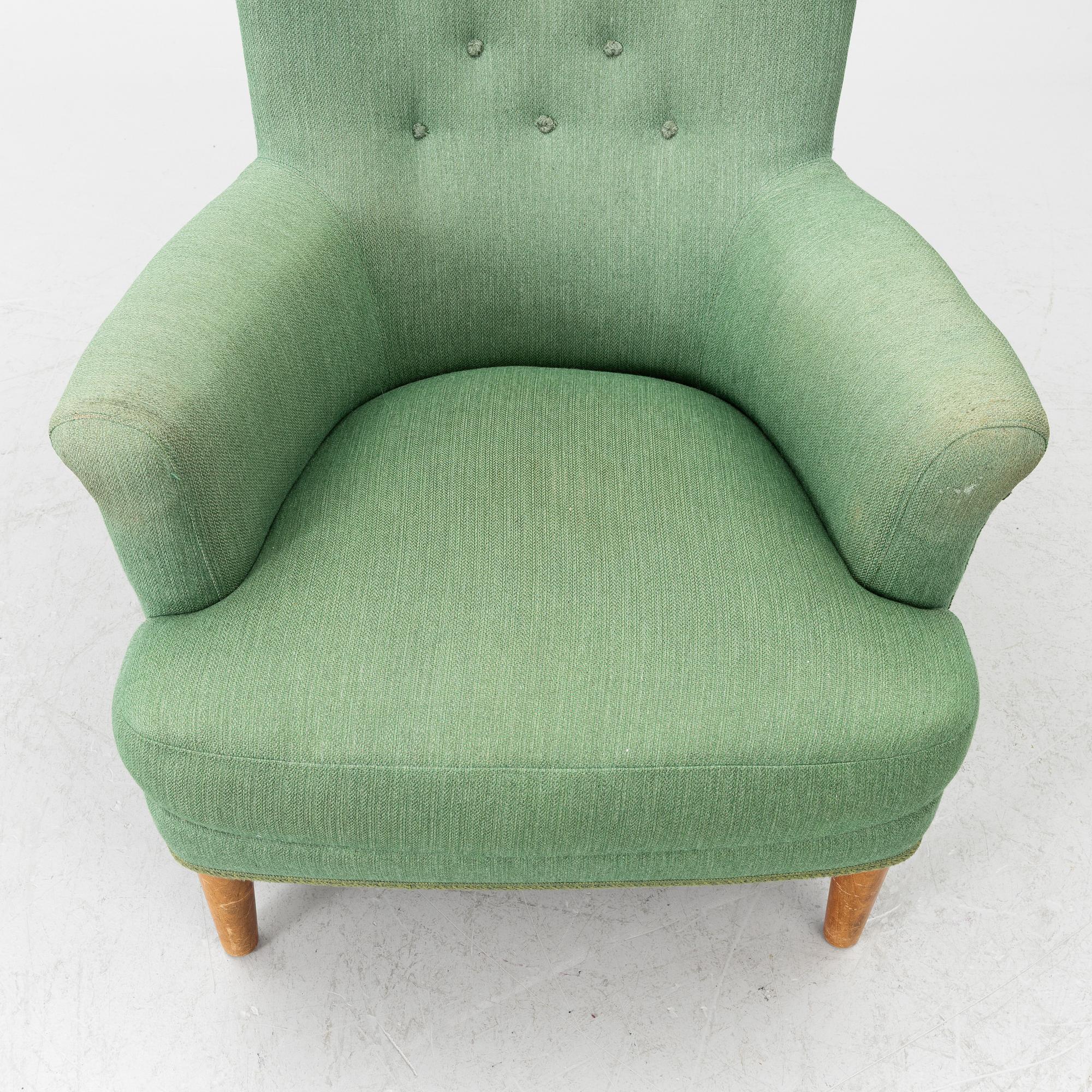 Carl Malmsten, armchair, 'Wergeland', second half of the 20th century.