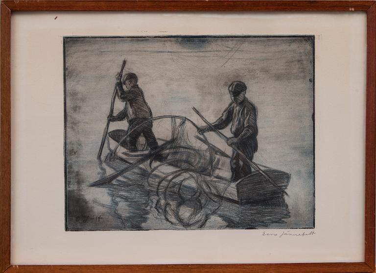 EERO JÄRNEFELT, etsning, signerad.