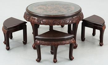 SITTGRUPP, 5 delar, Kina 1900-talets början.