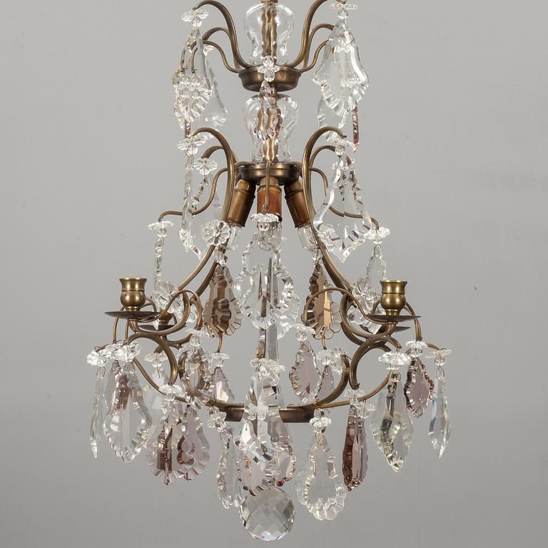 LJUSKRONA, rokokostil, 1900-talets andra hälft. Höjd 64 cm.
