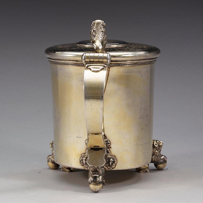 DRYCKESKANNA, silver, Conrad Gadd, Kristianstad 1748.