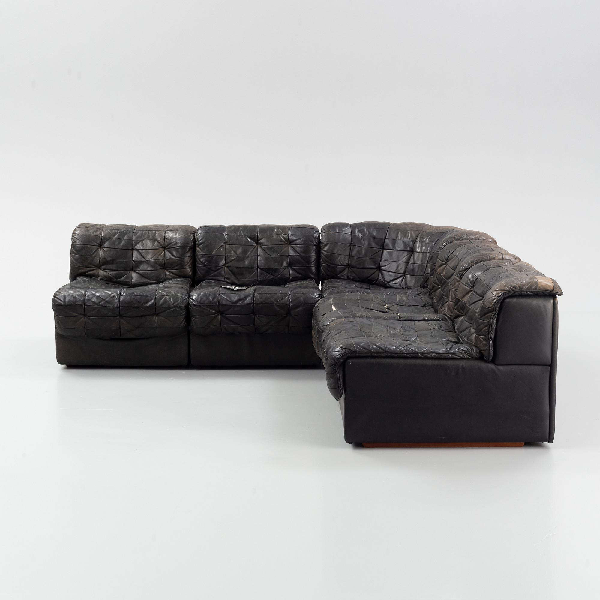 A 'DS-11' modular sofa, De Sede, 1970's.