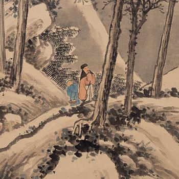 Unidentified artist, two scroll paintings, China, circa 1900/early 20th century.