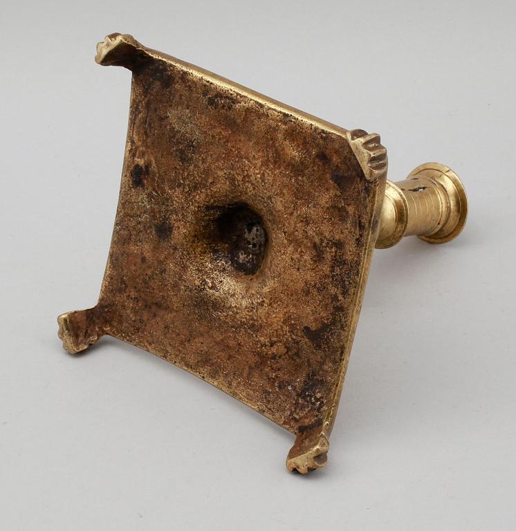 LJUSSTAKE, brons, 1600-tal.