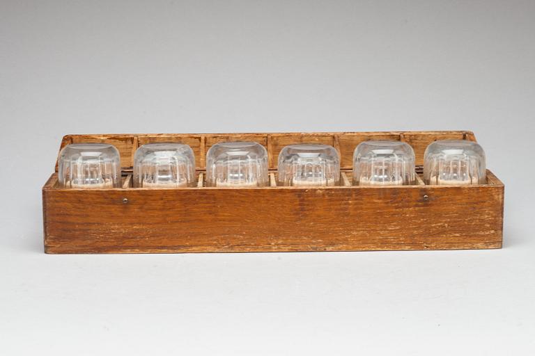 GLAS, 6+6 st, i etui, 1900-talets första hälft.