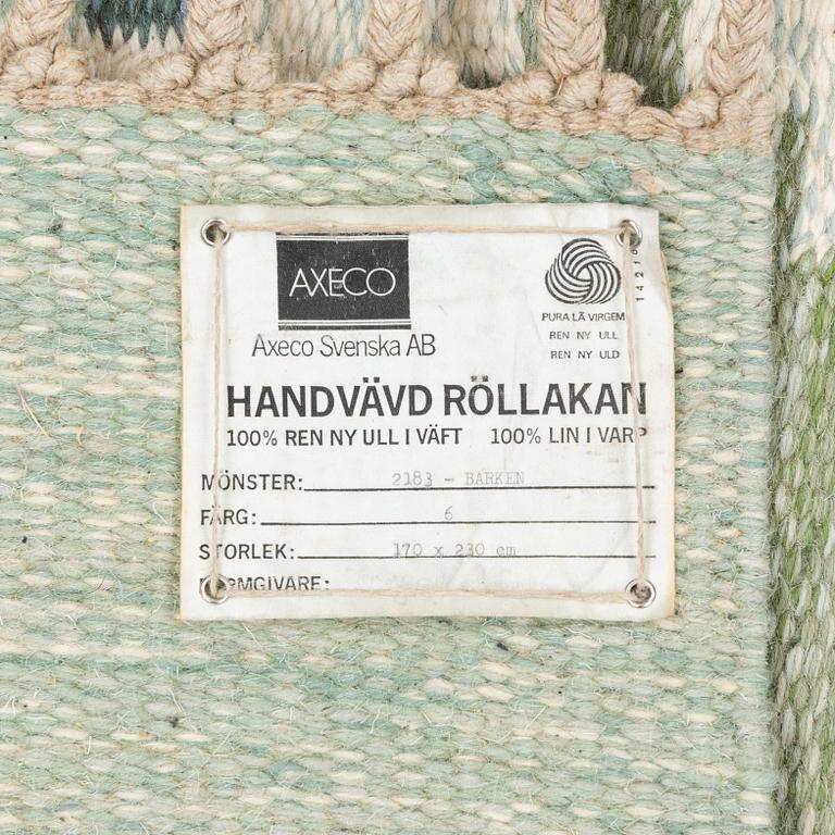 Ingegerd Silow, rölakan, signerad, ca 230 x 170 cm.