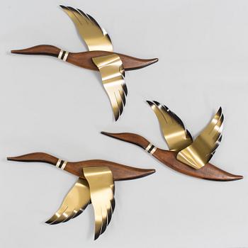 VÄGGPRYDNADER, 3 st, 1900-talets mitt.