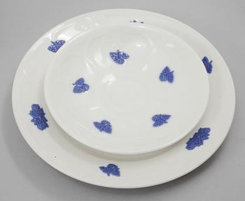 KAFFESERVIS, 40 delar, porslin, "Blå Blom", Gustavsberg, 1900-talets andra hälft.