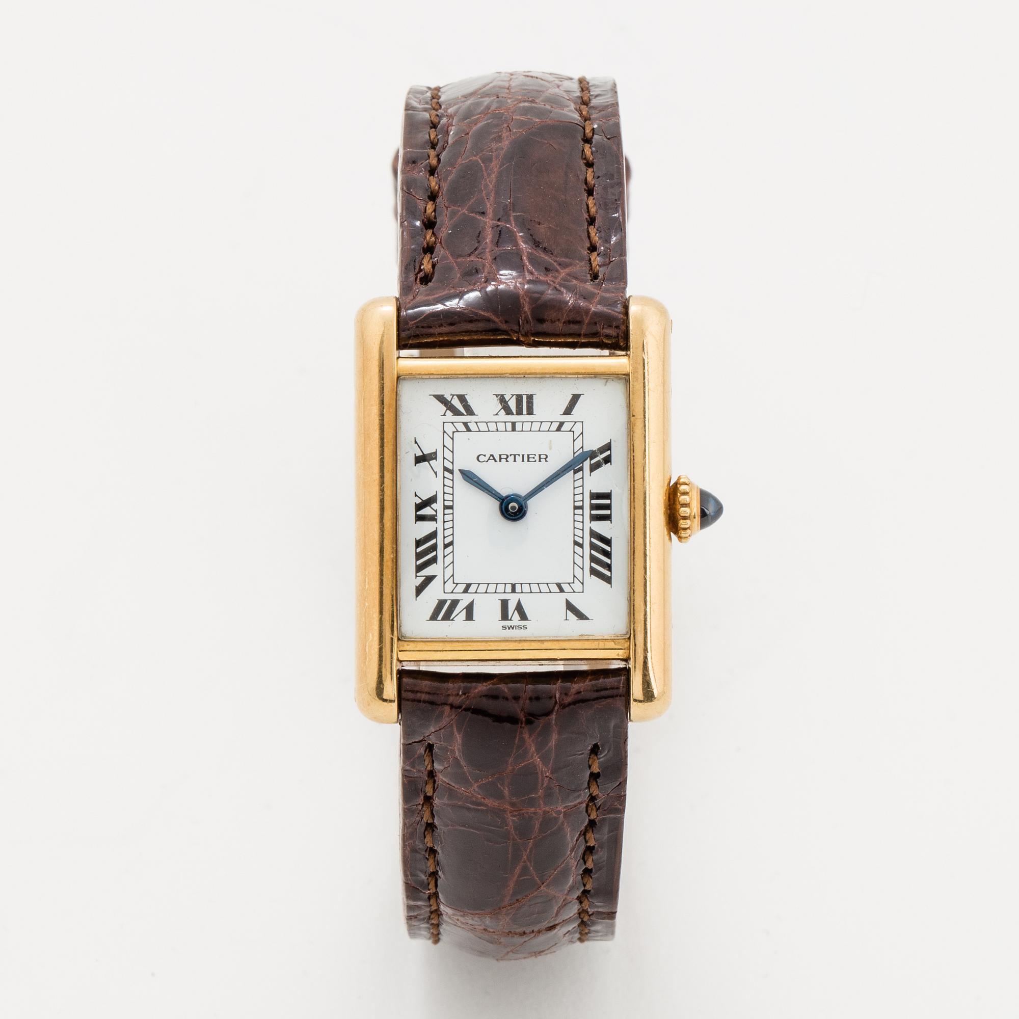 Cartier, Tank, armbandsur, 20,5, x 20 (28) mm.