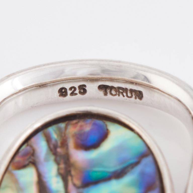 Vivianna Torun Bülow-Hübe, a sterling silver and mother-of-pearl ring, Jakarta, Indonesia.