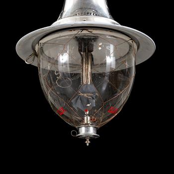 A 'Autolux' outdoors cerosene light from AB Lux, Stockholm, early 20th Century.